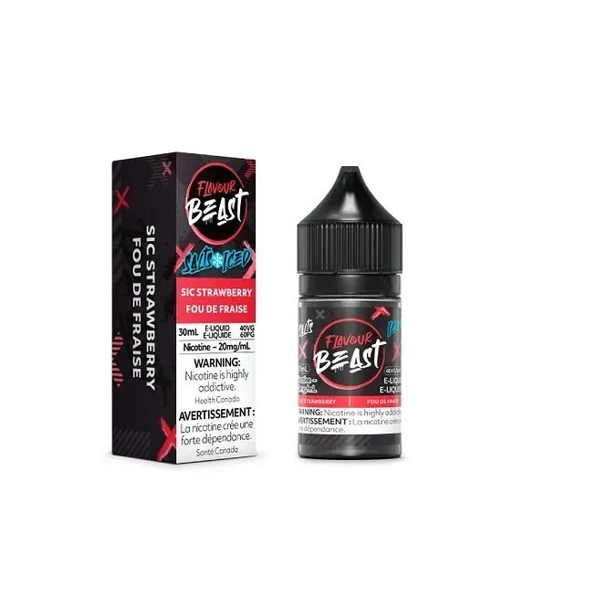 FLAVOUR BEAST E-LIQUID SIC STRAWBERRY