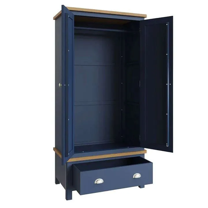 Trent Blue 2 Door Wardrobe