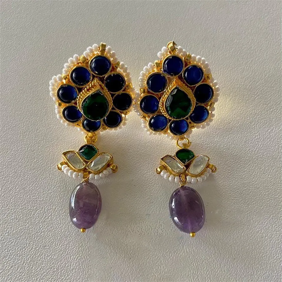 Saba Pacchi Kundan Earrings