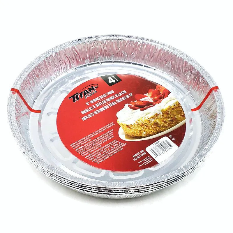 Titan 9Inch Round Cake Pan 4pk