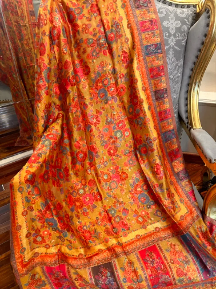 Kaani Silk Jama Dupatta Yellow