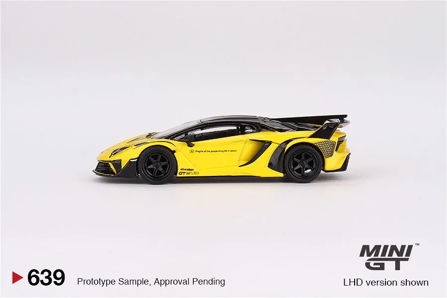 MINI GT | LAMBORGHINI LB-SILHOUETTE WORKS AVENTADOR GT EVO | YELLOW