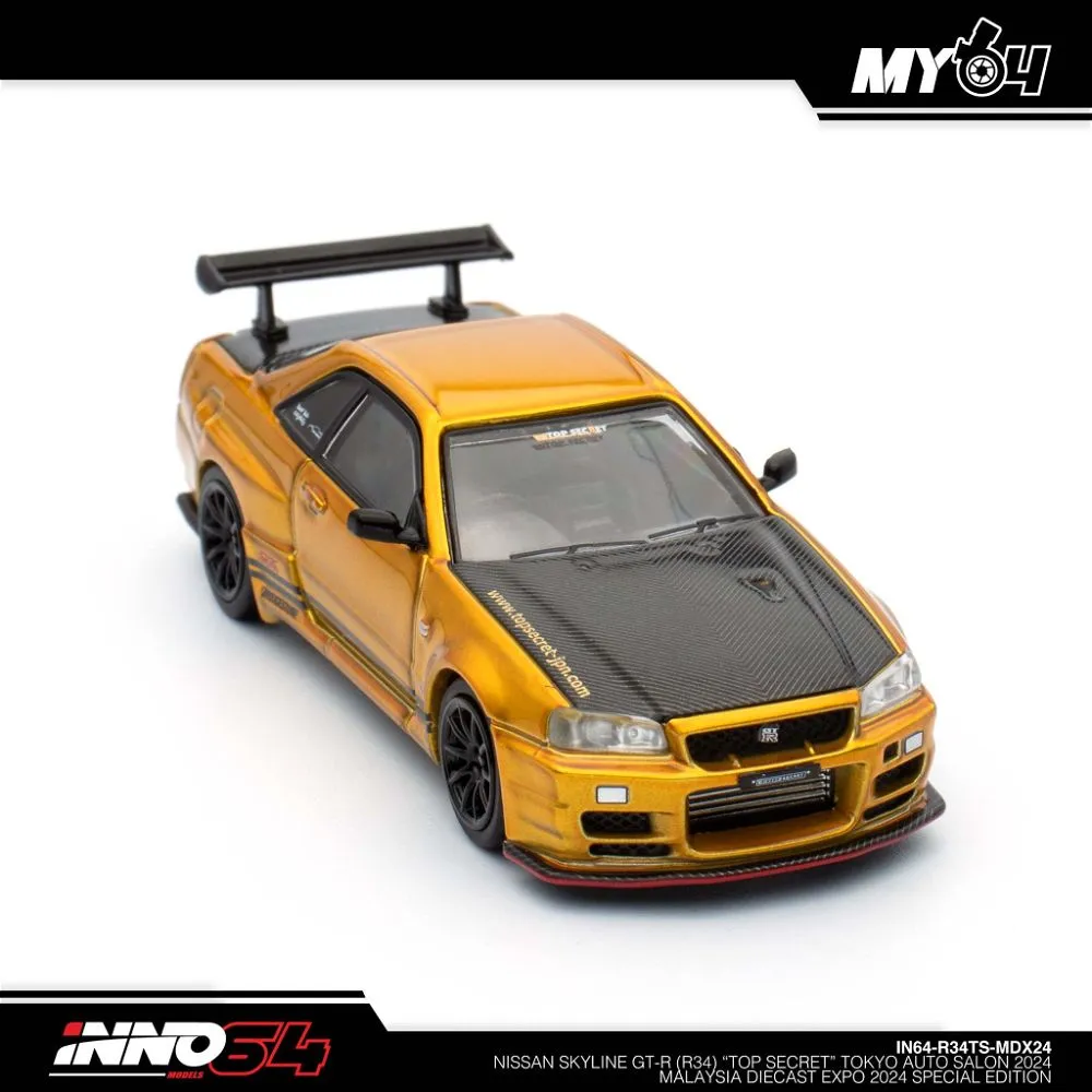 INNO64 | NISSAN SKYLINE GT-R R34 'TOP SECRET' TOKYO AUTO SALON 2024 | MDX 2024 SPECIAL EDITION