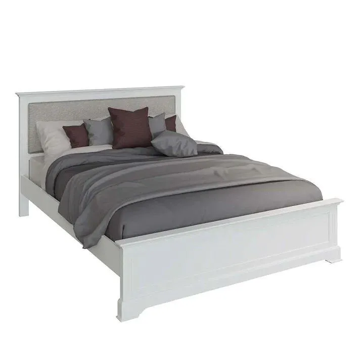 Mokub White King Bed