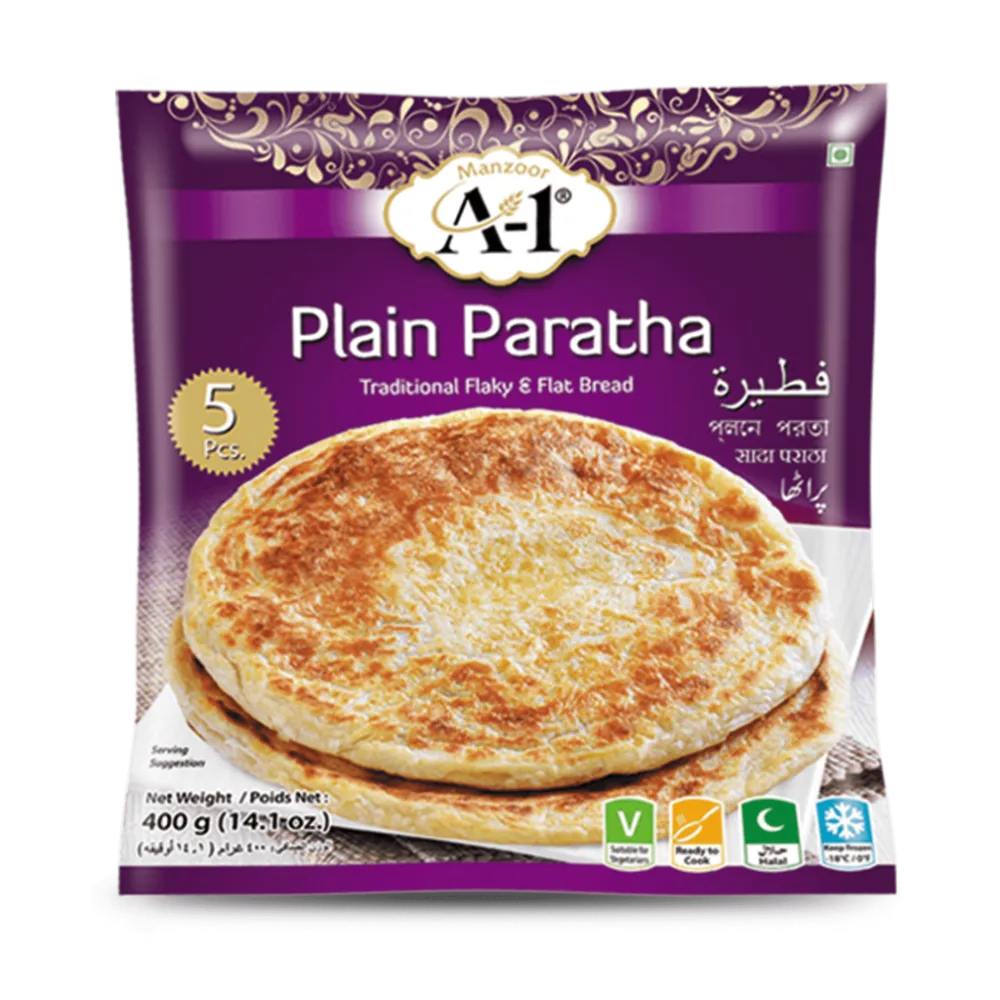 A1 Frozen Plain Paratha 5pk BOGO