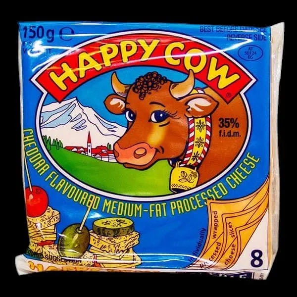 Happy Cow Slice Yellow Cheddar 150Gm