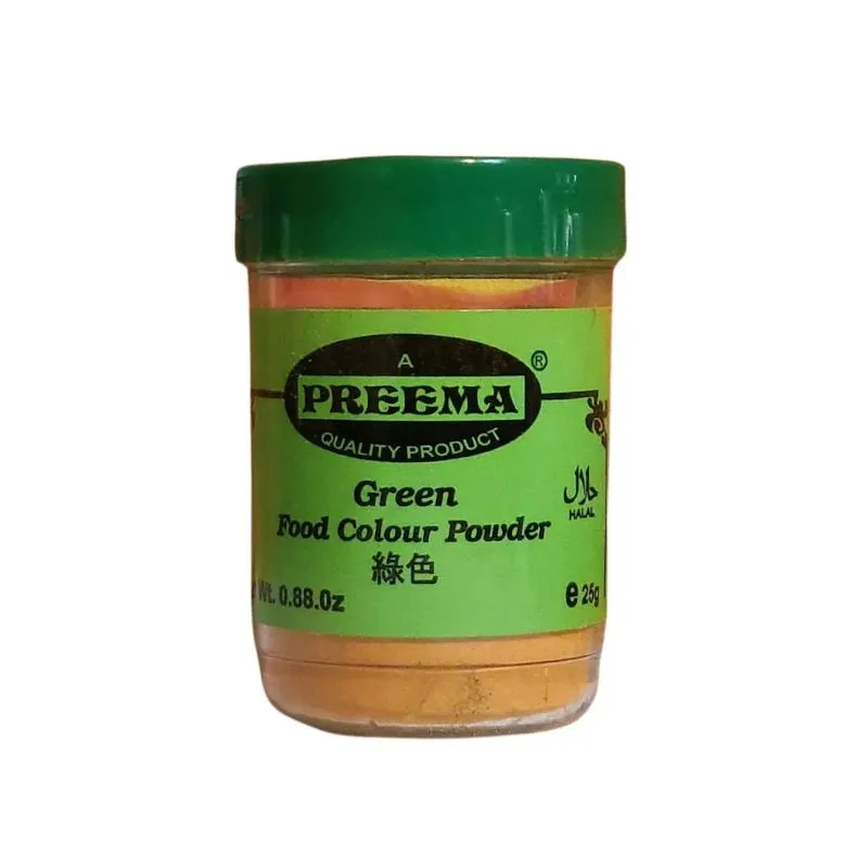 Preema Food Colour Powder Green 25g