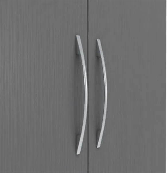 Barry 2 Door 1 Drawer Wardrobe 3D Effect Grey