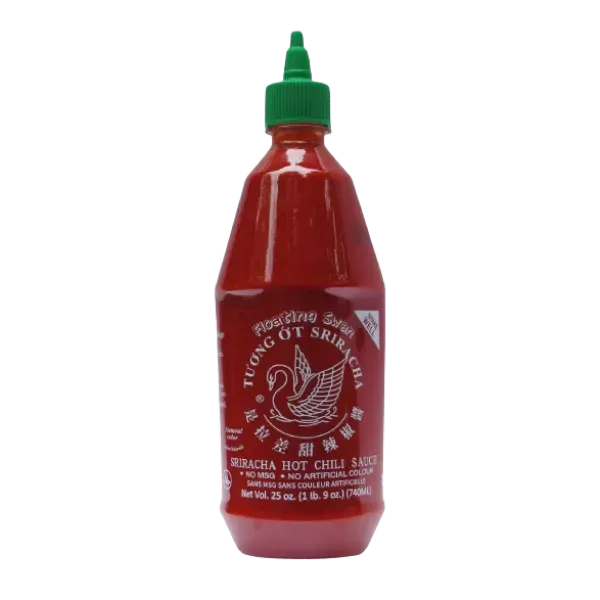 Floating Swan Sriracha Bottle