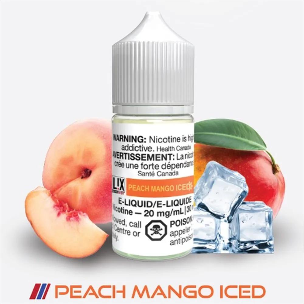 LIX E-LIQUID PEACH MANGO ICED 30ML