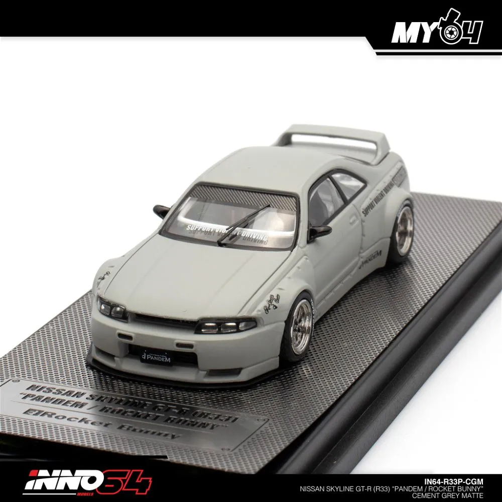 INNO64 | NISSAN SKYLINE GT-R R33 PANDEM | GREY