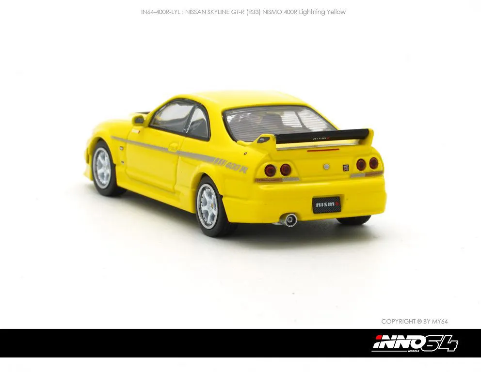 INNO64 | NISSAN SKYLINE GT-R R33 400R | LIGHTNING YELLOW