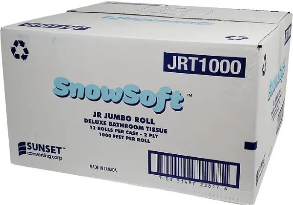 JRT Jumbo Bathroom Roll 2ply - Snow Soft