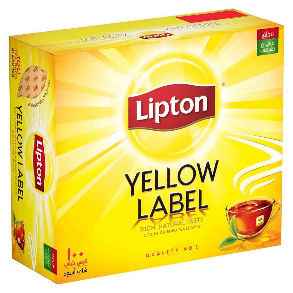 Lipton Tea Bags Yellow Label 100 Pcs