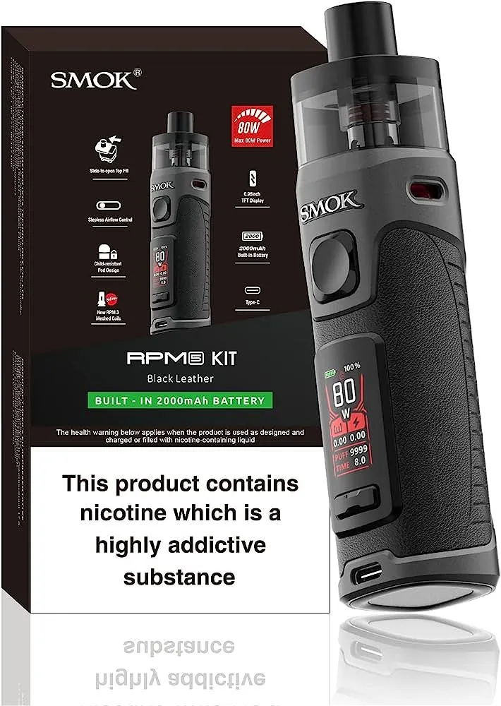 SMOK RPM 5 PRO KIT BLACK LEATHER