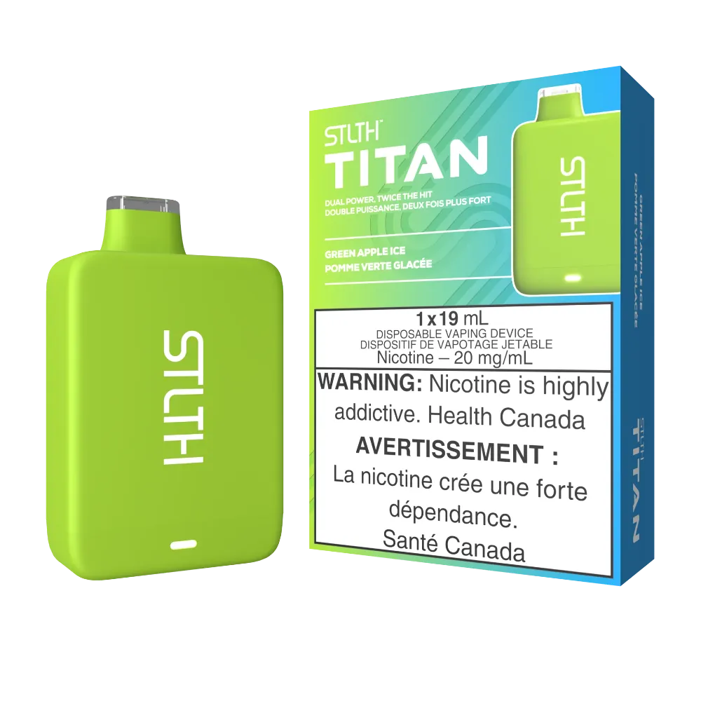 STLTH TITAN 10000 GREEN APPLE ICE