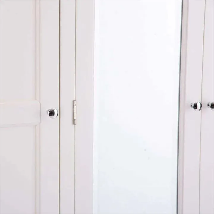 Lesna White 3 Door Wardrobe