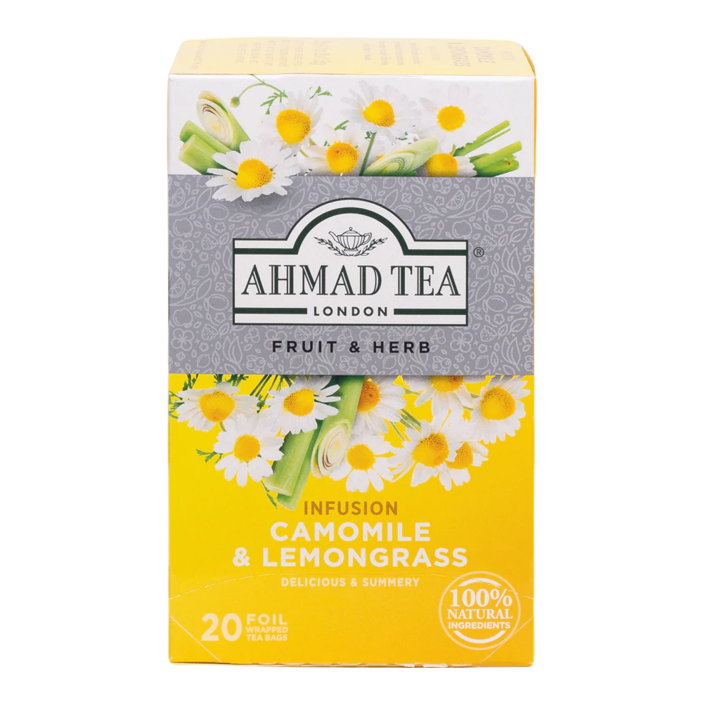 Ahmad Tea Fruit & Herb Infusion Camomile & Lemongrass 20 Tea Bags