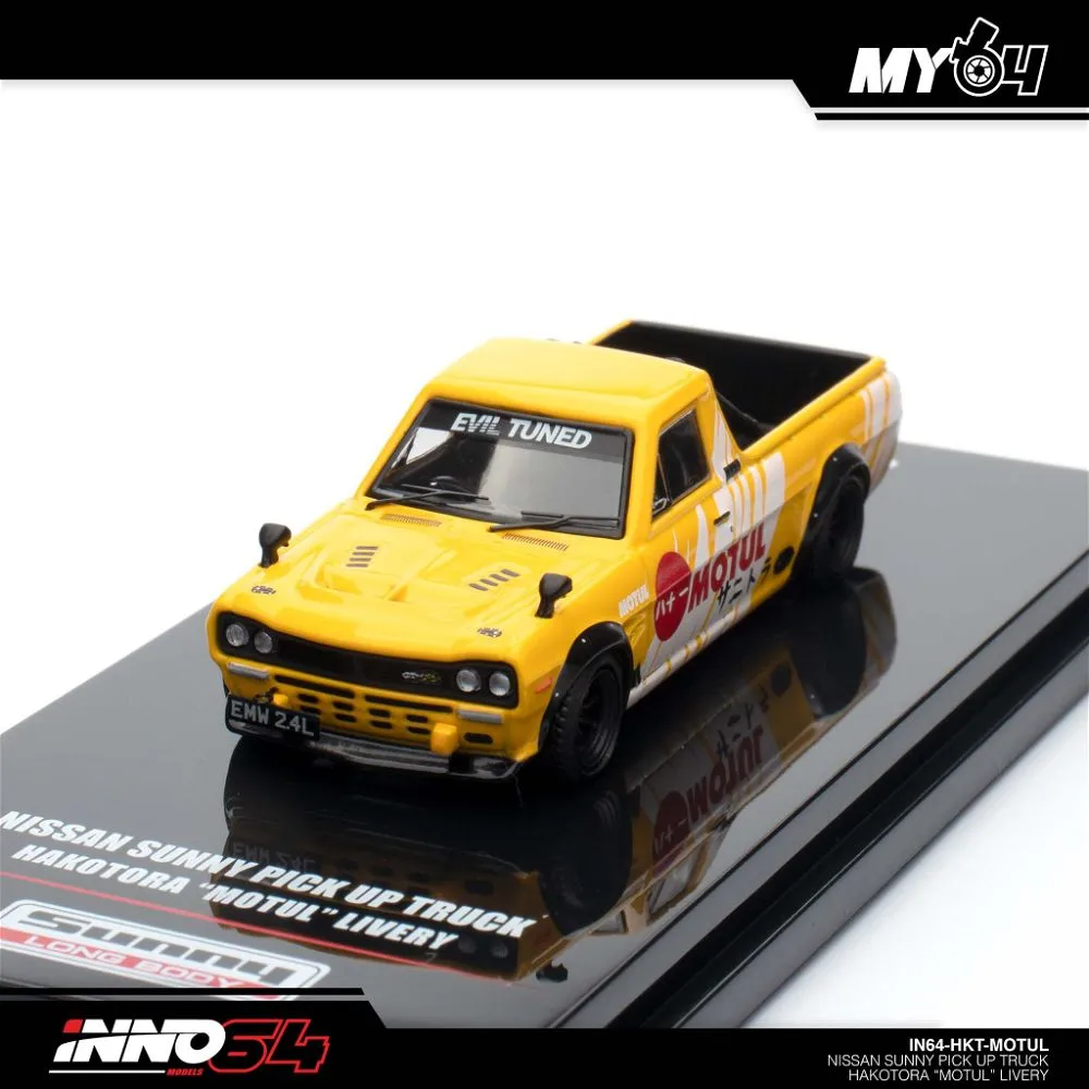 INNO64 | NISSAN SUNNY PICK UP TRUCK HAKOTURA | MOTUL LIVERY