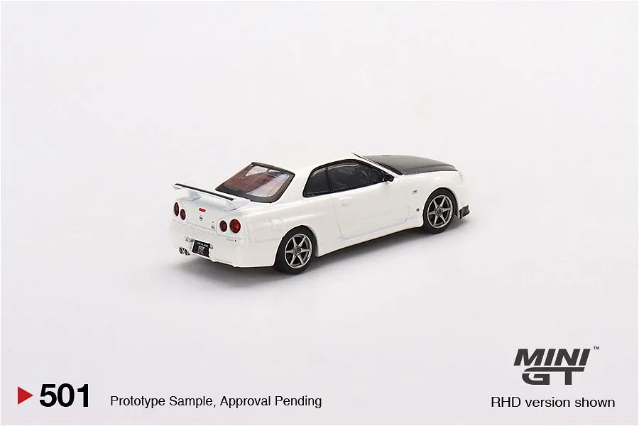 MINI GT | NISSAN SKYLINE GT-R R34 V-SPEC II N1 | WHITE