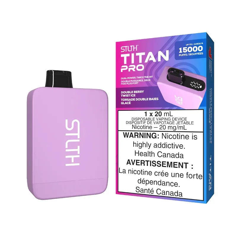 STLTH TITAN PRO 15000 DOUBLE BERRY TWIST ICE