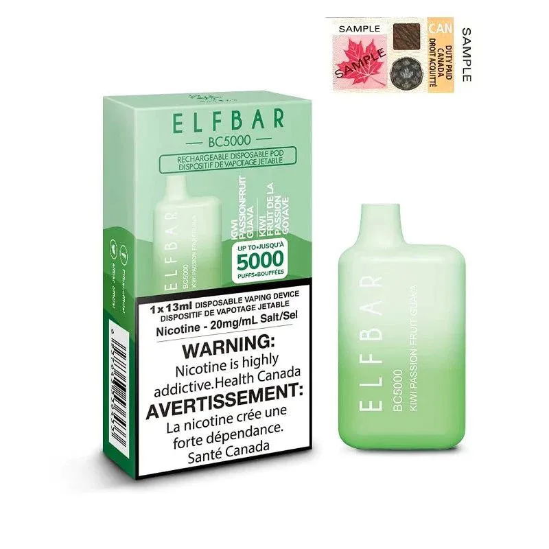 ELFBAR 5000 KIWI PASSIONFRUIT GUAVA