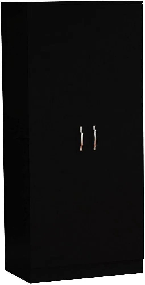 Bobby 2 Door Hinged Wardrobe Black