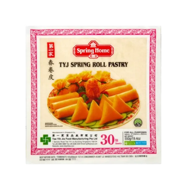 Spring Home TYJ Spring Roll Sheet 10inch 30 Sheet 550g