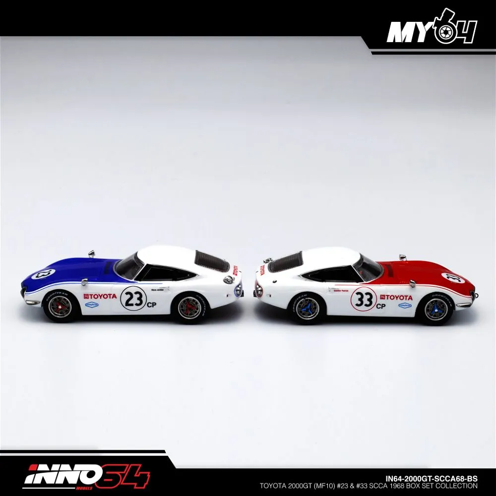 INNO64 | TOYOTA 2000GT | MF-10 #23 & #24 SCCA 1968 BOX SET COLLECTION