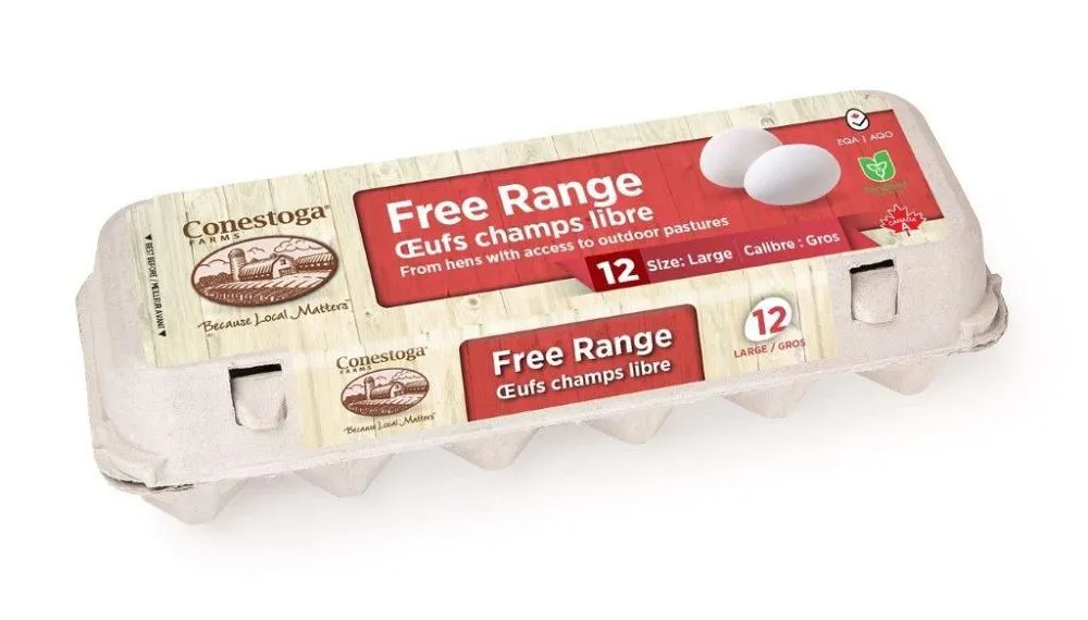 Conestoga Free Range Large White  Egg 12/pk