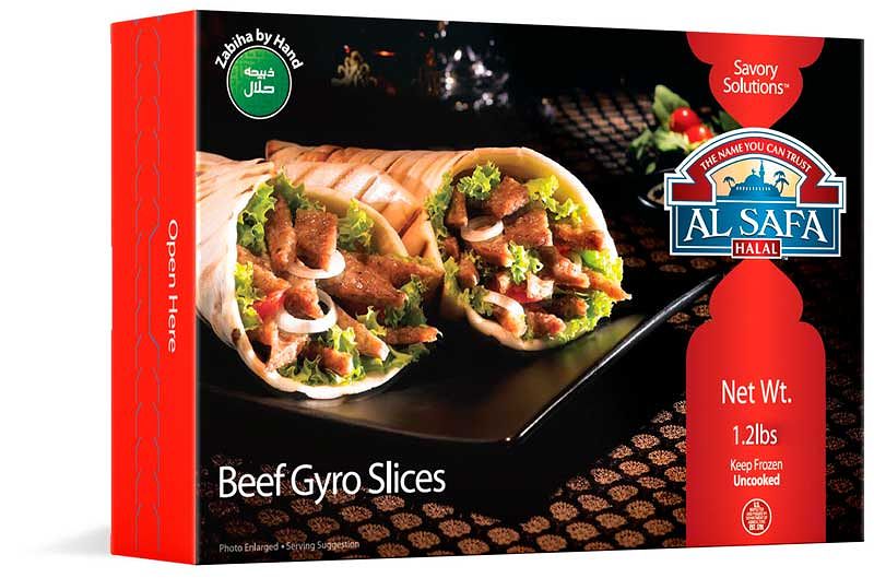 AL SAFA BEEF GYRO SLICES 12 X 540GM