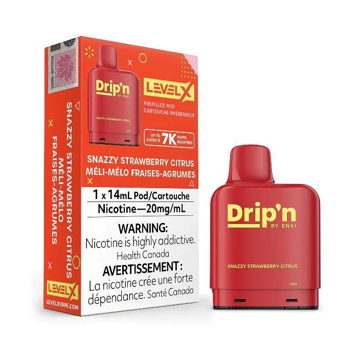 Level X Drip'n Pod - SNAZZY STRAWBERRY CITRUS