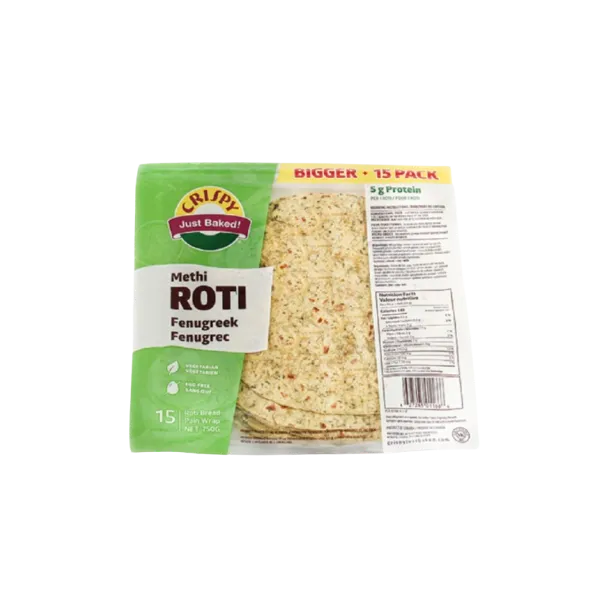 Crispy Chapati Roti Methi 15 Pack 750g