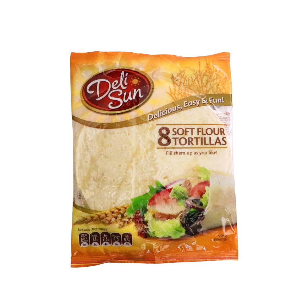 Delisun Soft Tortilla Wrap 8Pc
