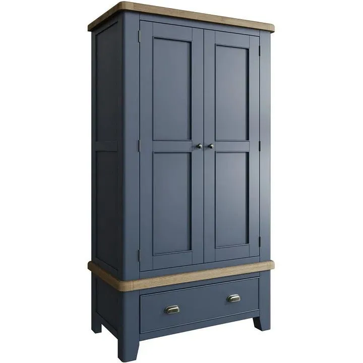 Falcon Blue 2 Door Wardrobe