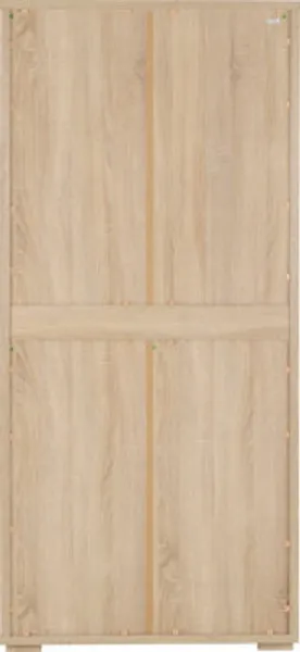 2 Door 1 Drawer Wardrobe Sonoma Oak Effect Veneer