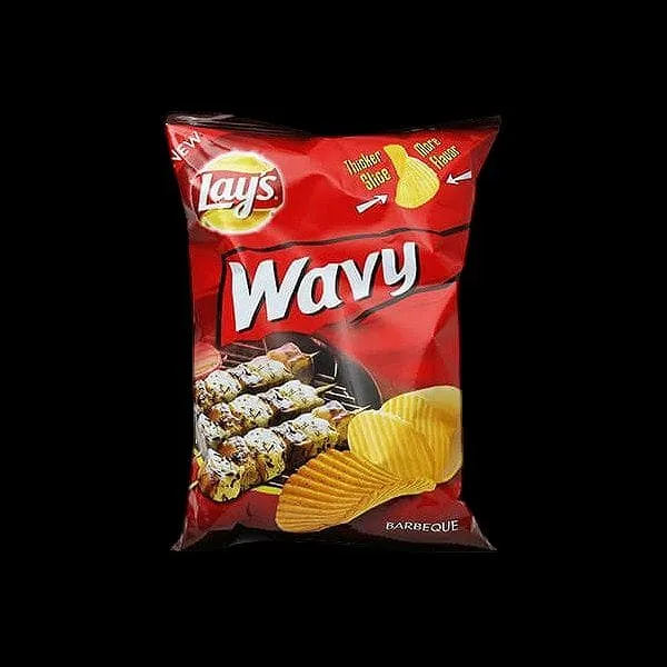 Lays Chips Wavy Bbq 68Gm