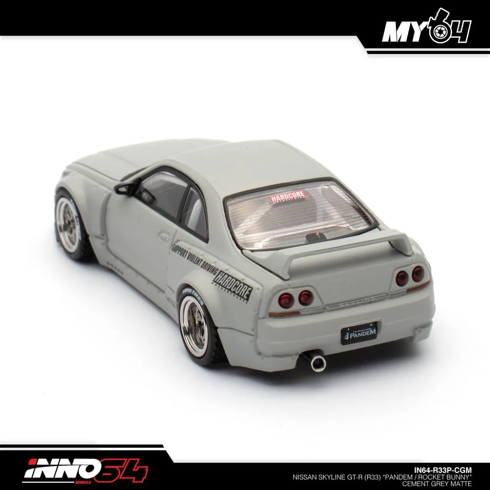 INNO64 | NISSAN SKYLINE GT-R R33 PANDEM | GREY