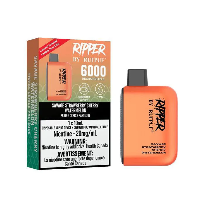 RIPPER 6000 SAVAGE STRAWBERRY CHERRY WATERMELON