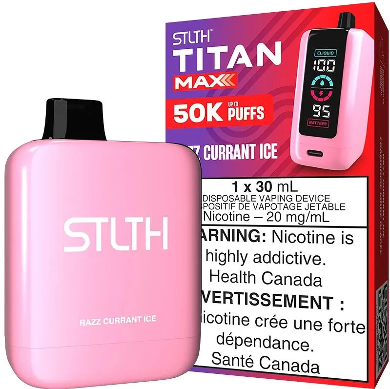 STLTH TITAN MAX 50000 RAZZ CURRANT ICE