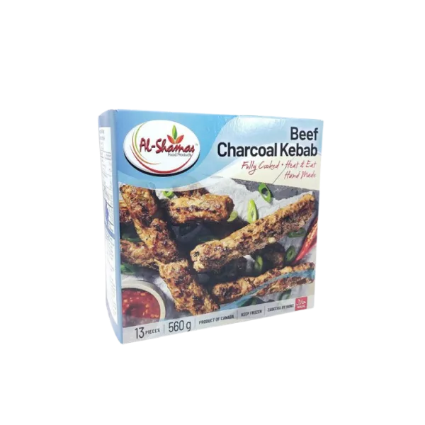 AlShamas Beef Charcoal Kabab 560g 13 pieces