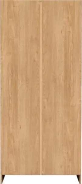 2 Door Wardrobe Oak Effect Veneer