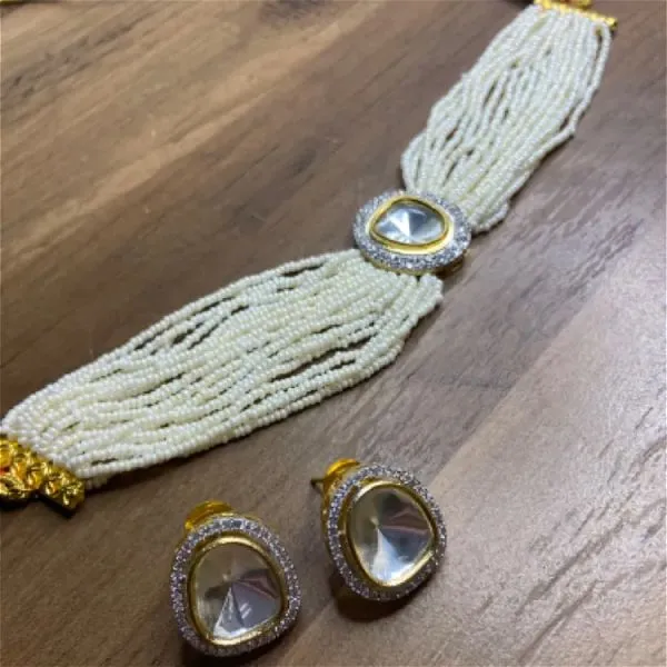 Polki Pearl Set