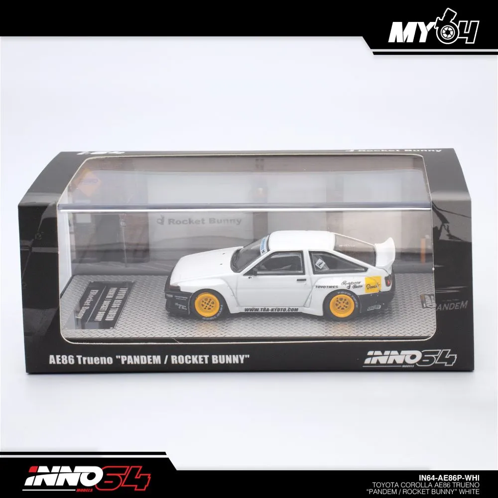 INNO64 | TOYOTA AE86 TRUENO | PANDEM ROCKET BUNNY WHITE