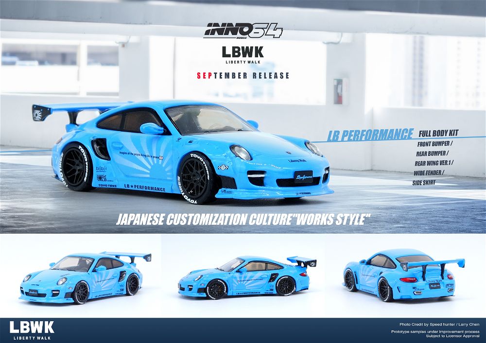 INNO64 | PORSCHE 997 LBWK | BLUE