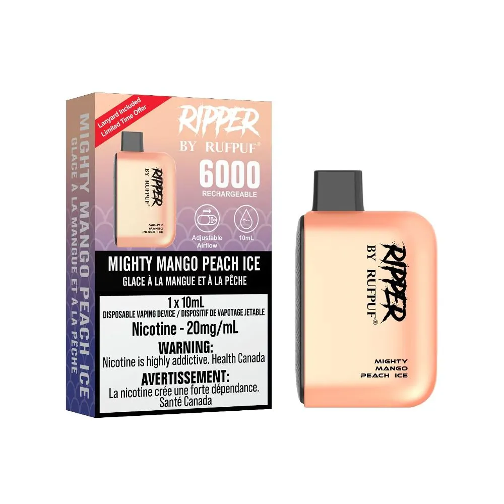 RIPPER 6000 MIGHTY MANGO PEACH ICE