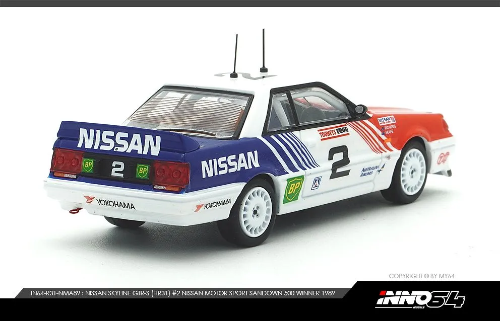 INNO64 | NISSAN SKYLINE GTS-R R31 | #2 NISSAN MOTORSPORT AUSTRALIA BATHURST TOOHEYS 1000 1989