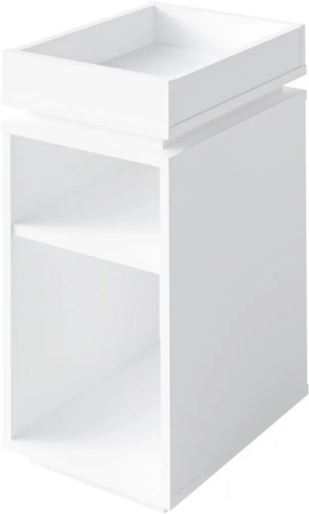 Storage Side Table White