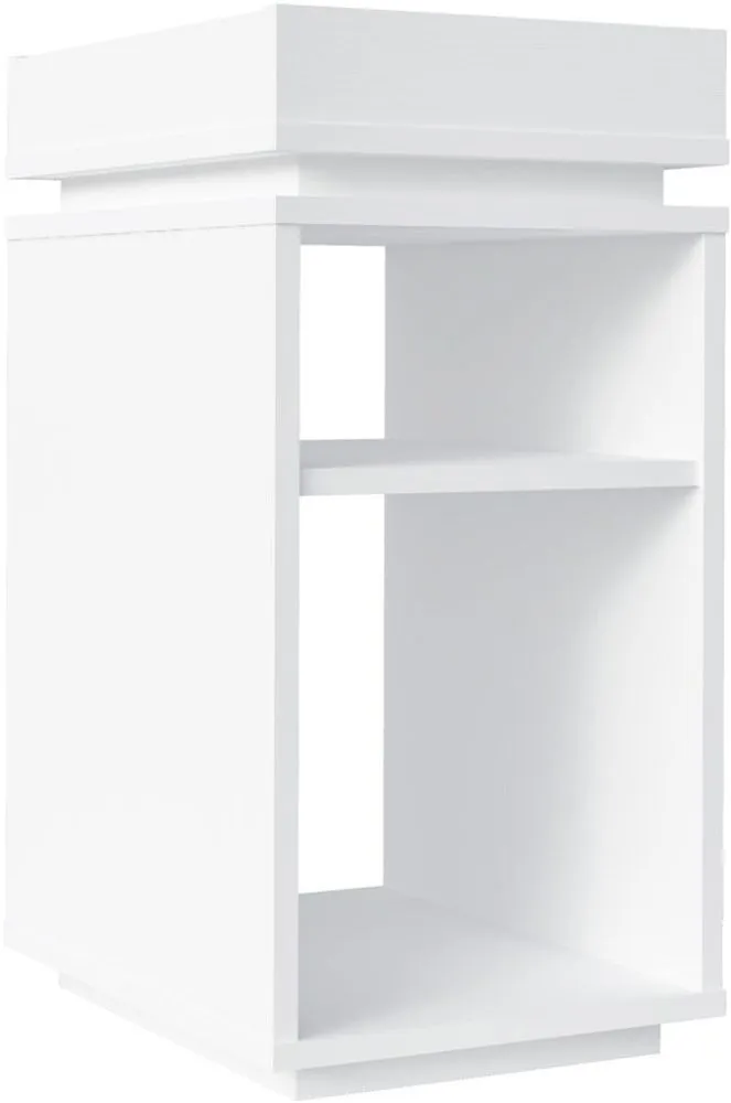 Storage Side Table White