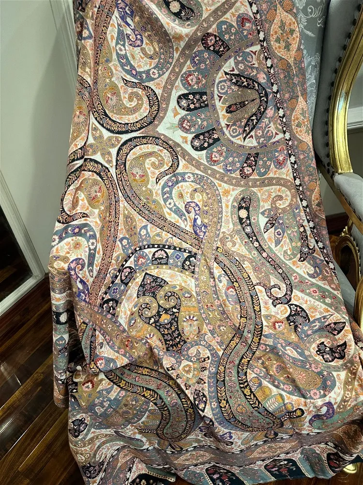 Kalamkari Shawl Blue